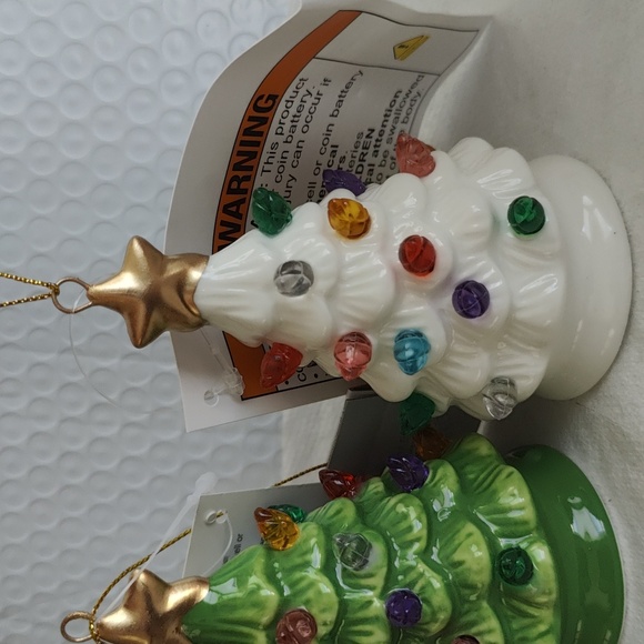 Target Wondershop Retro Lit Tree Ornament NWT Set of 2 L - Picture 4 of 5